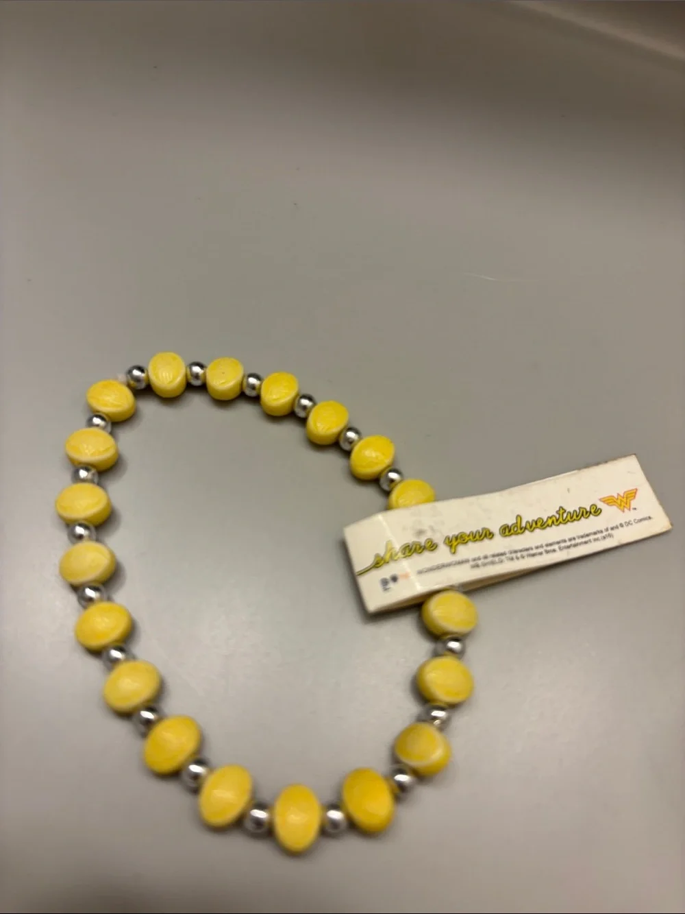 Marvel Yellow Beaded Kids Necklace